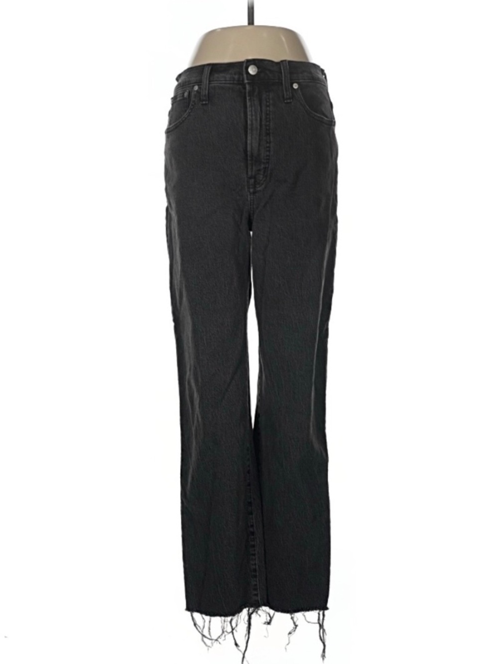 Madewell Perfect Vintage Straight Jean - Black/Dark Gray 28
